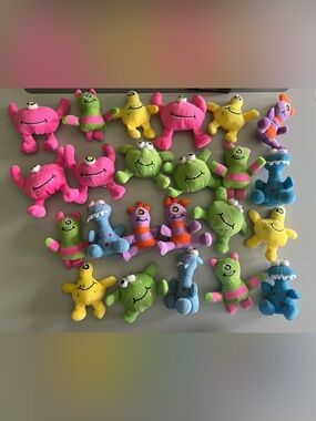 Set of 23 Miniature Plush Monster Friends Assortment